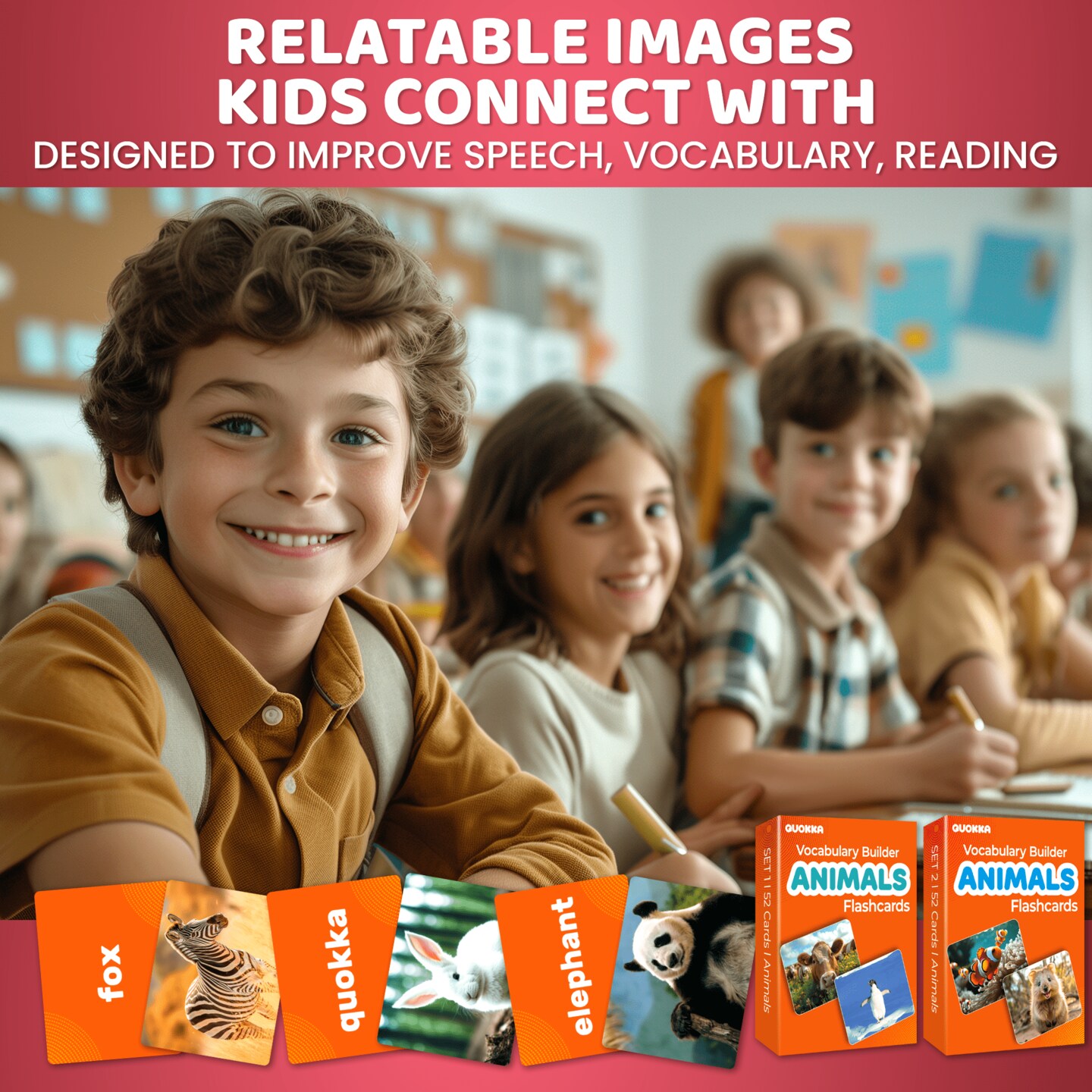 104 Animals Flash Cards Set for Speech Therapy