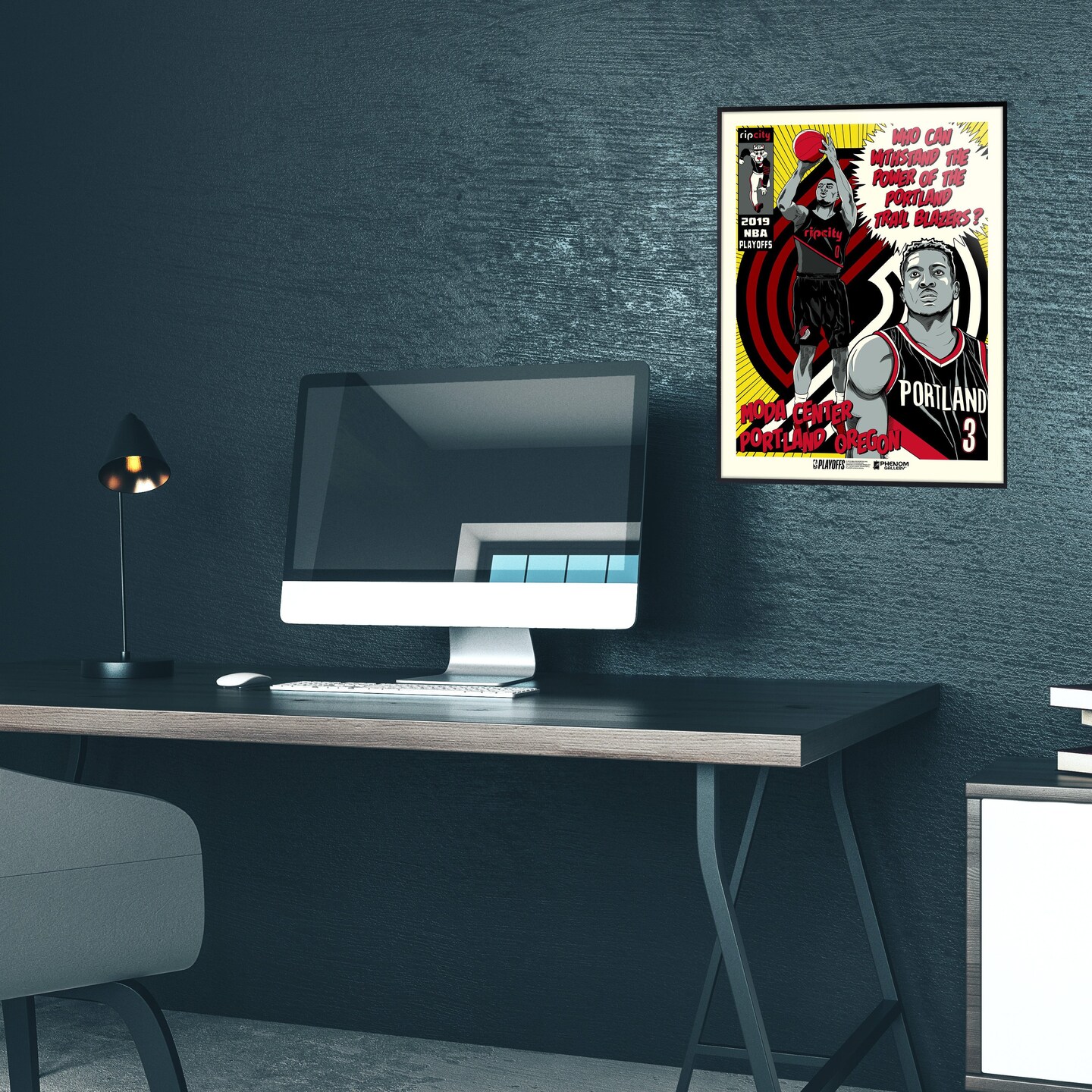 Phenom Gallery Portland Trailblazers '19 Playoffs Limited Edition Deluxe Framed Serigraph Print