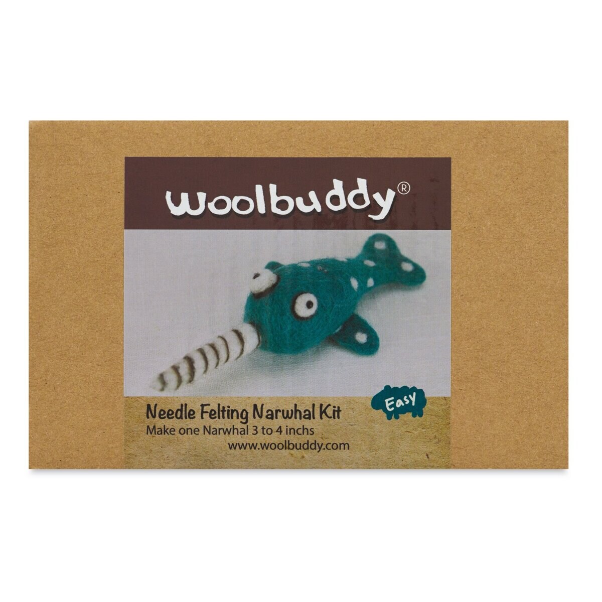 Woolbuddy Needle Felting Kit - Narwhal Kit