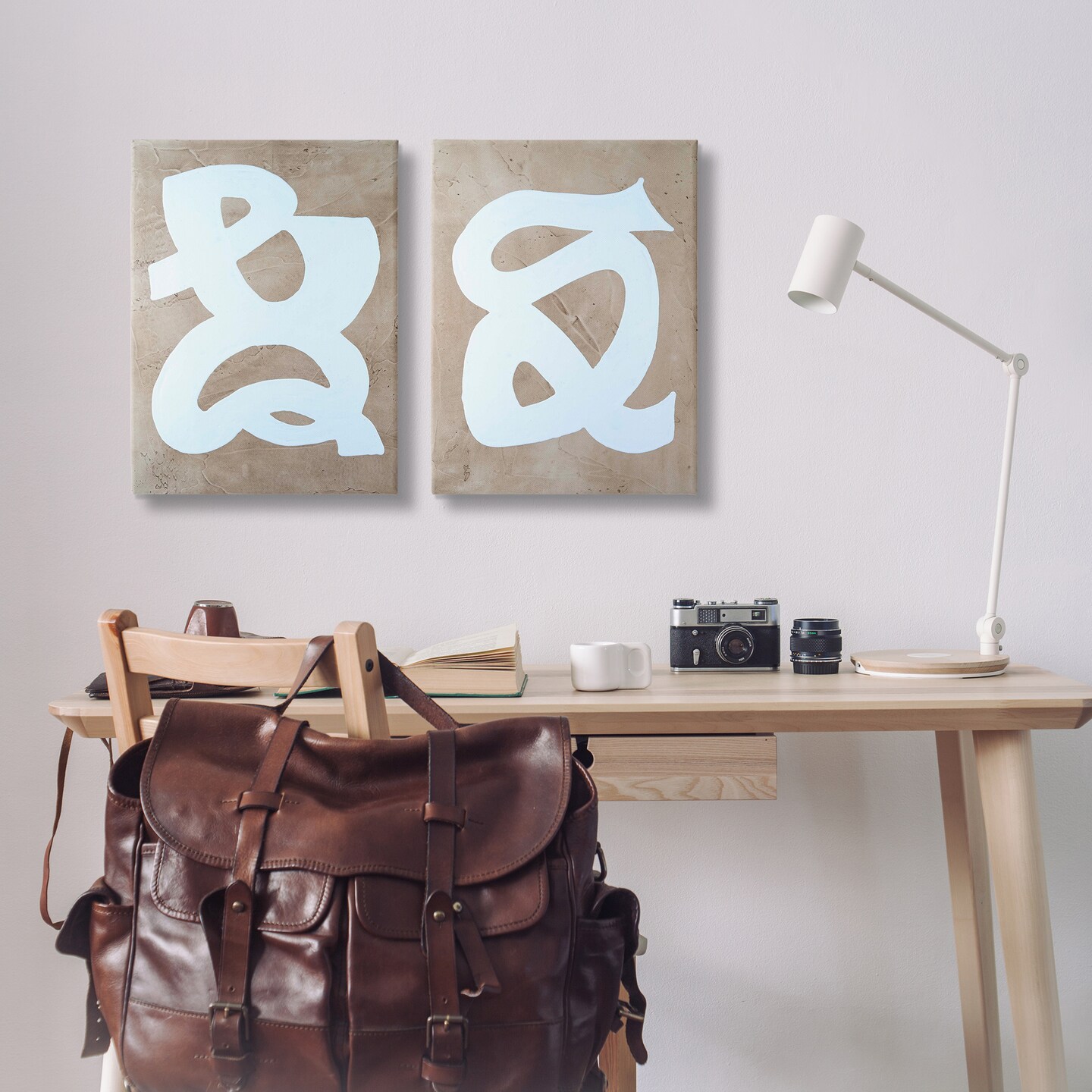 Stupell Industries Abstract Squiggle Line 2 pc Canvas Wall Art Set Design by Vanna Lam