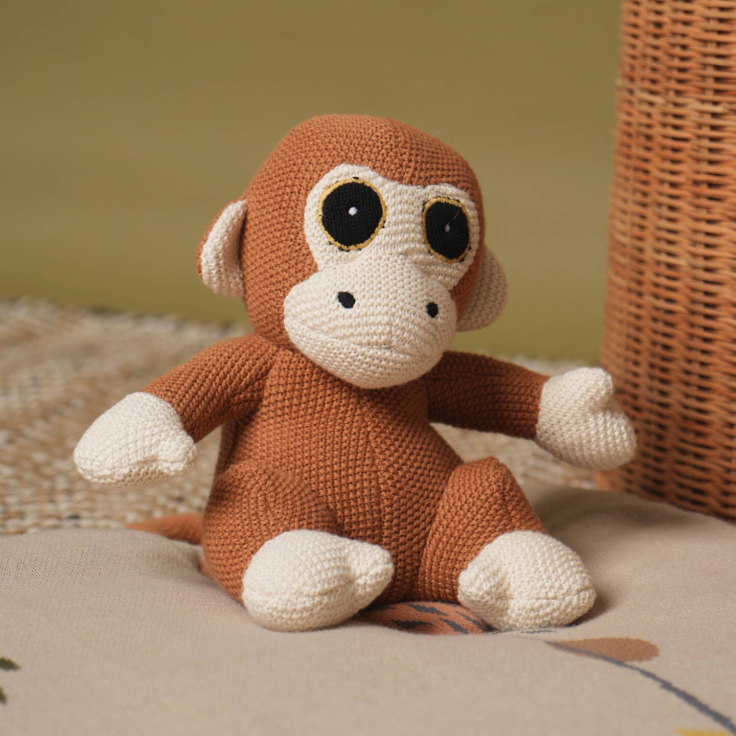 100% Handmade Cotton knitted Soft Monkey Plush Toy/Soft Toys