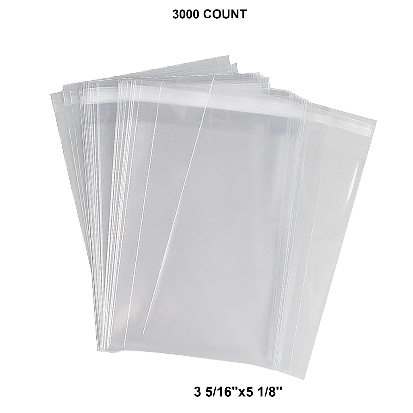 1.2 Mil Lip &#x26; Tape Self-Sealing Bags 3 5/16&#x27;&#x27; x 5 1/8&#x27;&#x27;