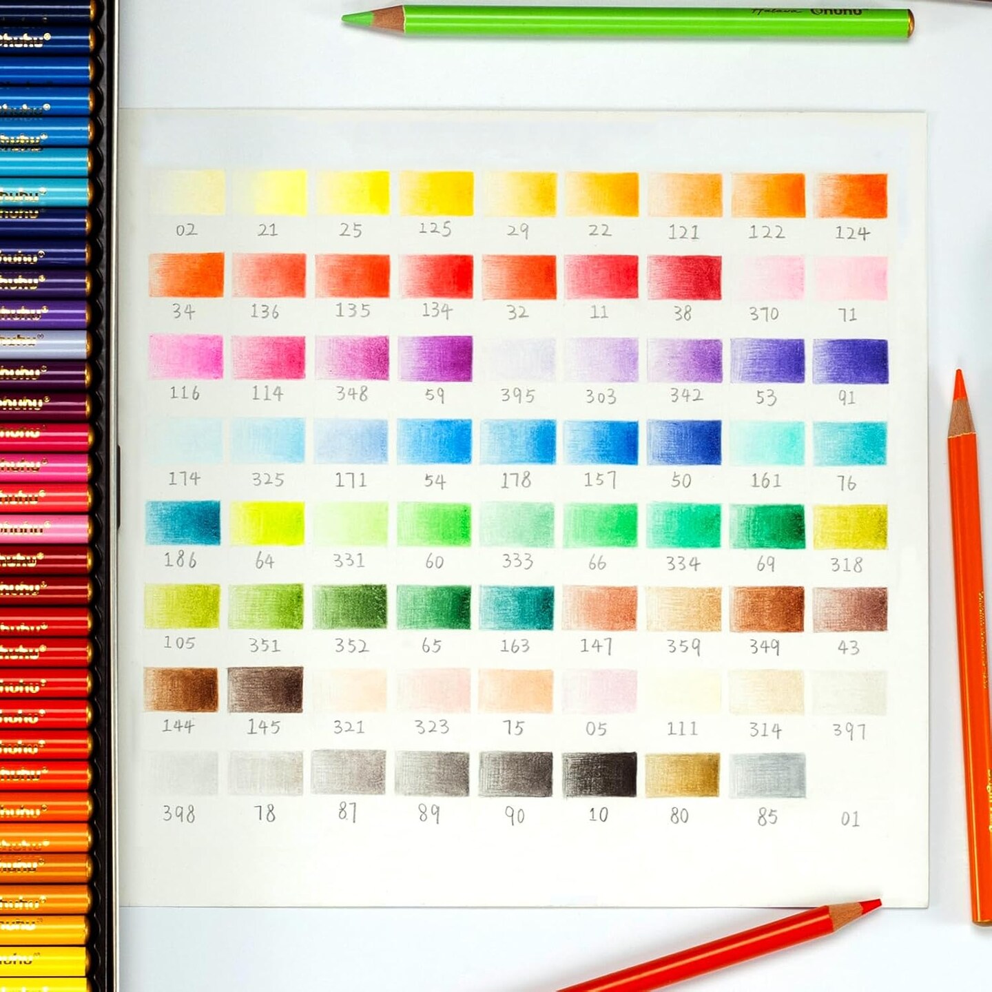 Ohuhu Colored Pencils 72-color: Oil-based Drawing Pencils for Coloring Portrait Sketching Landscape, Durable Soft Core, Professional Color Pencils 72 Pack for Artist, Adult &#x26; Beginners, Halawa Series