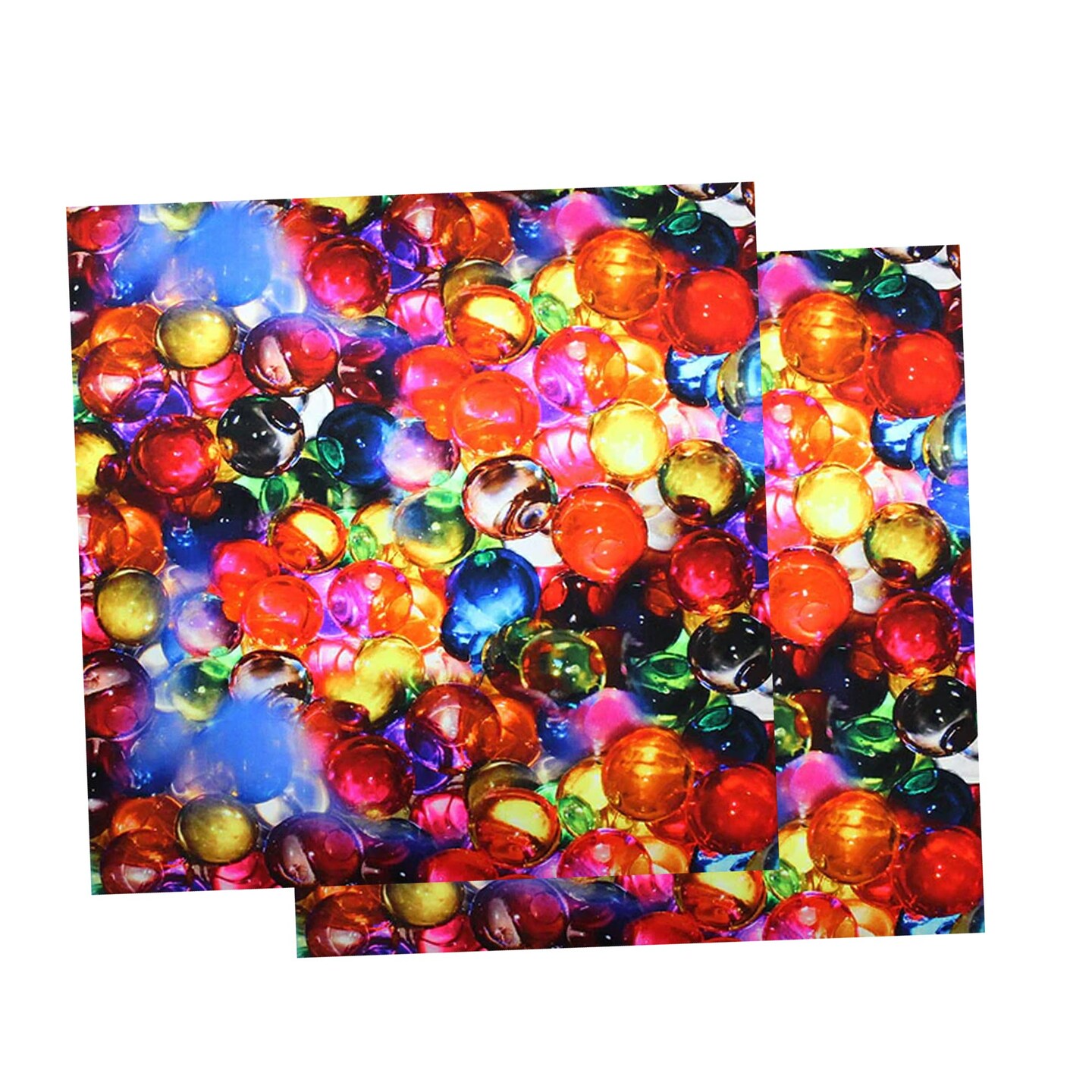 Glass Marbles Printed Spandex Fabric