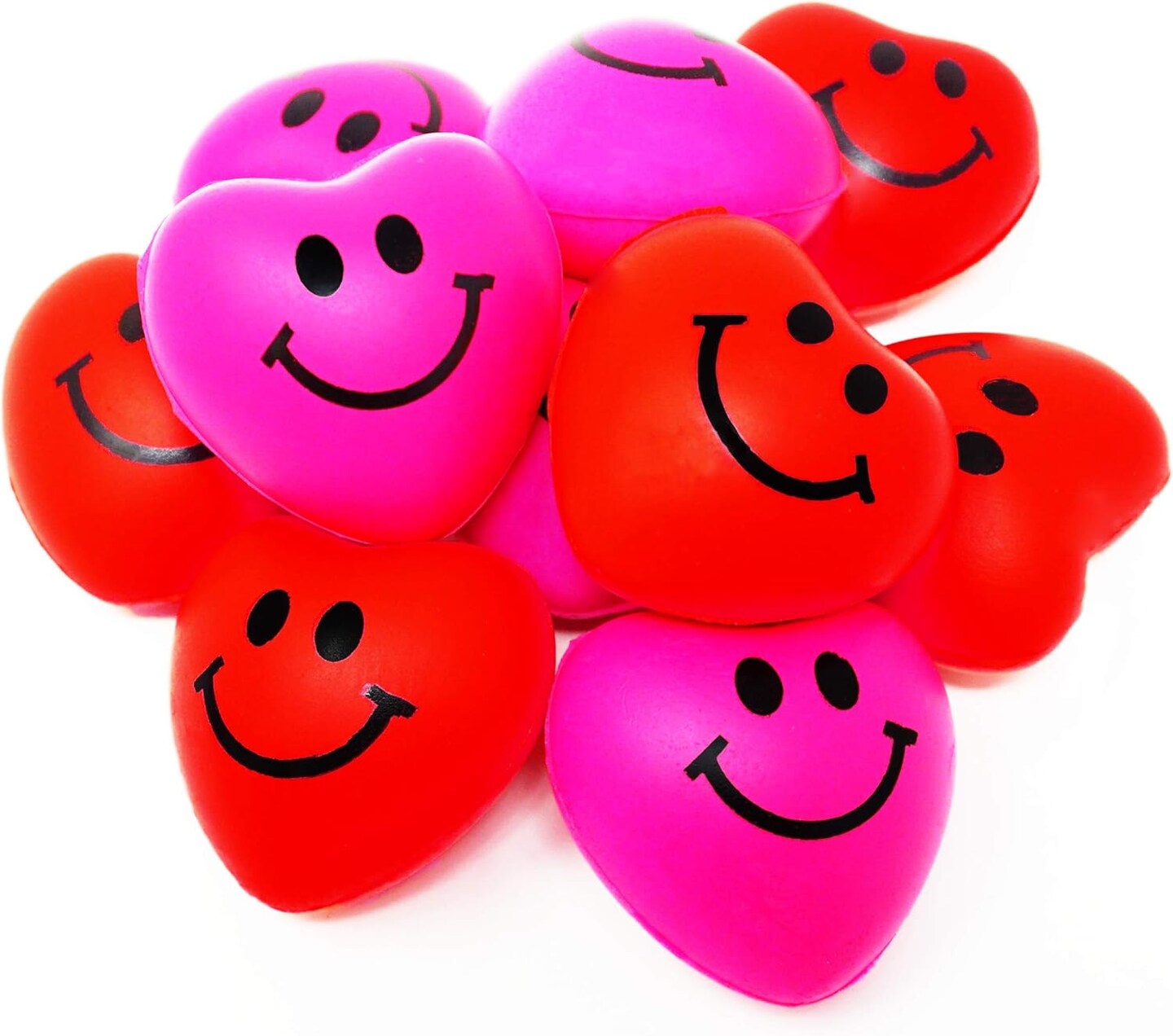 4E&#x27;s Novelty 48 Pack Heart Stress Balls - Squishy Stress Balls for Kids &#x26; Adults