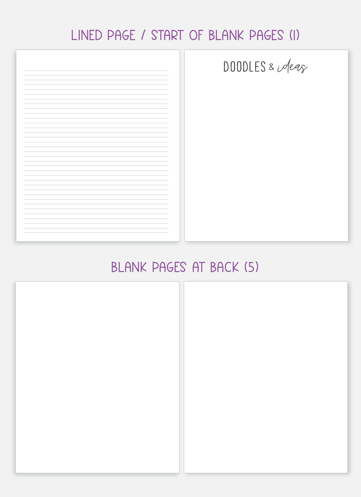 Undated Planner - Signature Layout, Spiral Bound - "Rainbow Glitz" (#001)