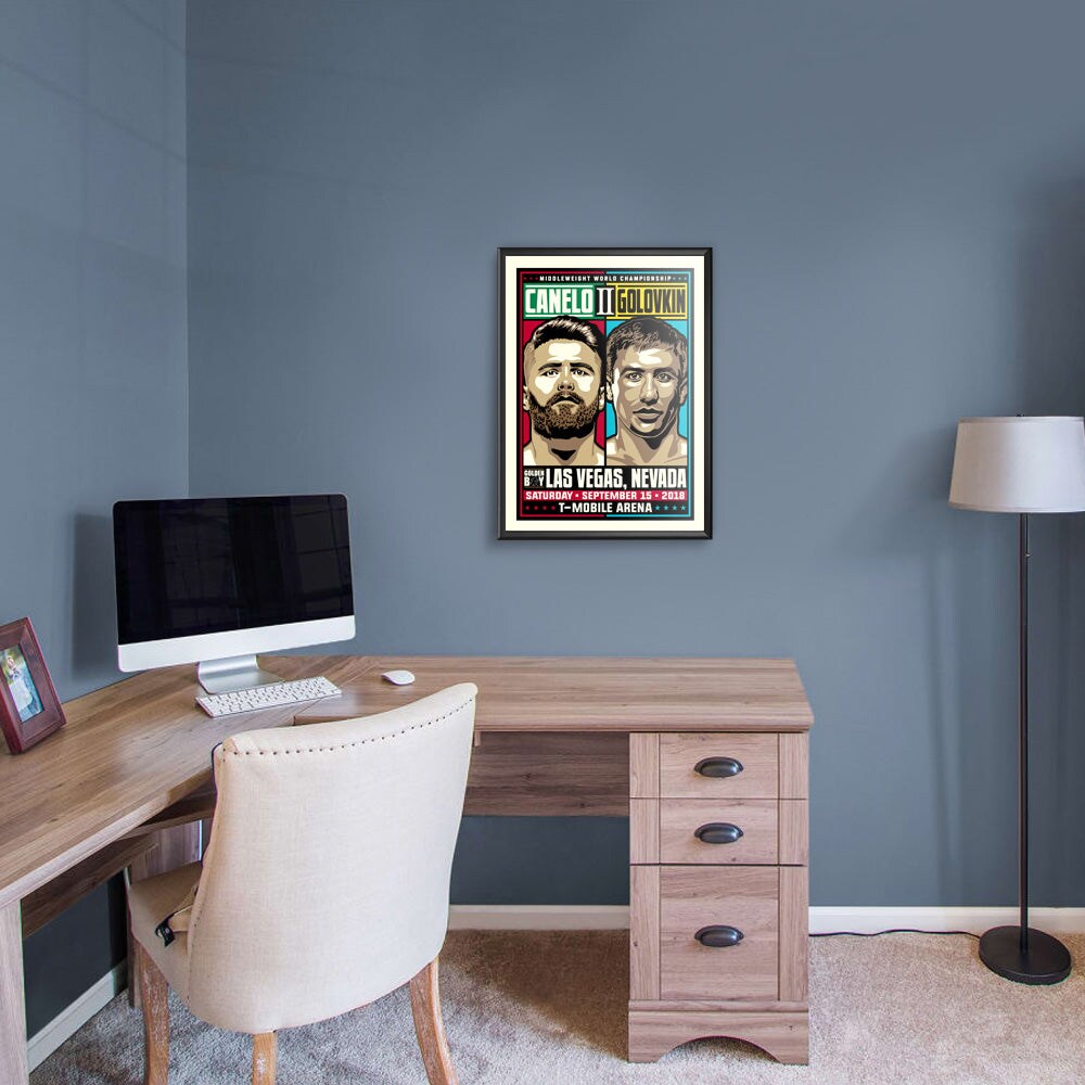 Phenom Gallery Canelo vs GGG 2 Middleweight Championship 18&#x22; x 24&#x22; Serigraph