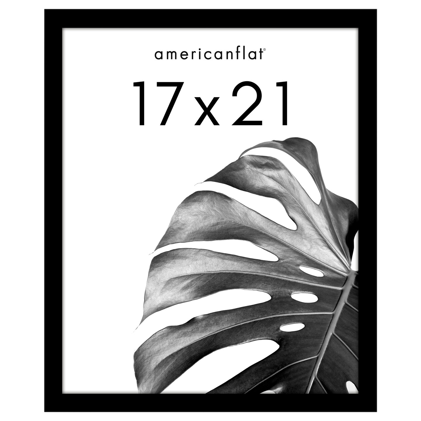 Americanflat Gallery Poster Frame - Wooden Picture Frame for Wall Art - Plexiglass Cover - Hanging Hardware for Horizontal or Vertical Display