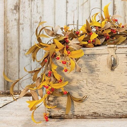 Fall Herbs &#x26; Bittersweet Garland