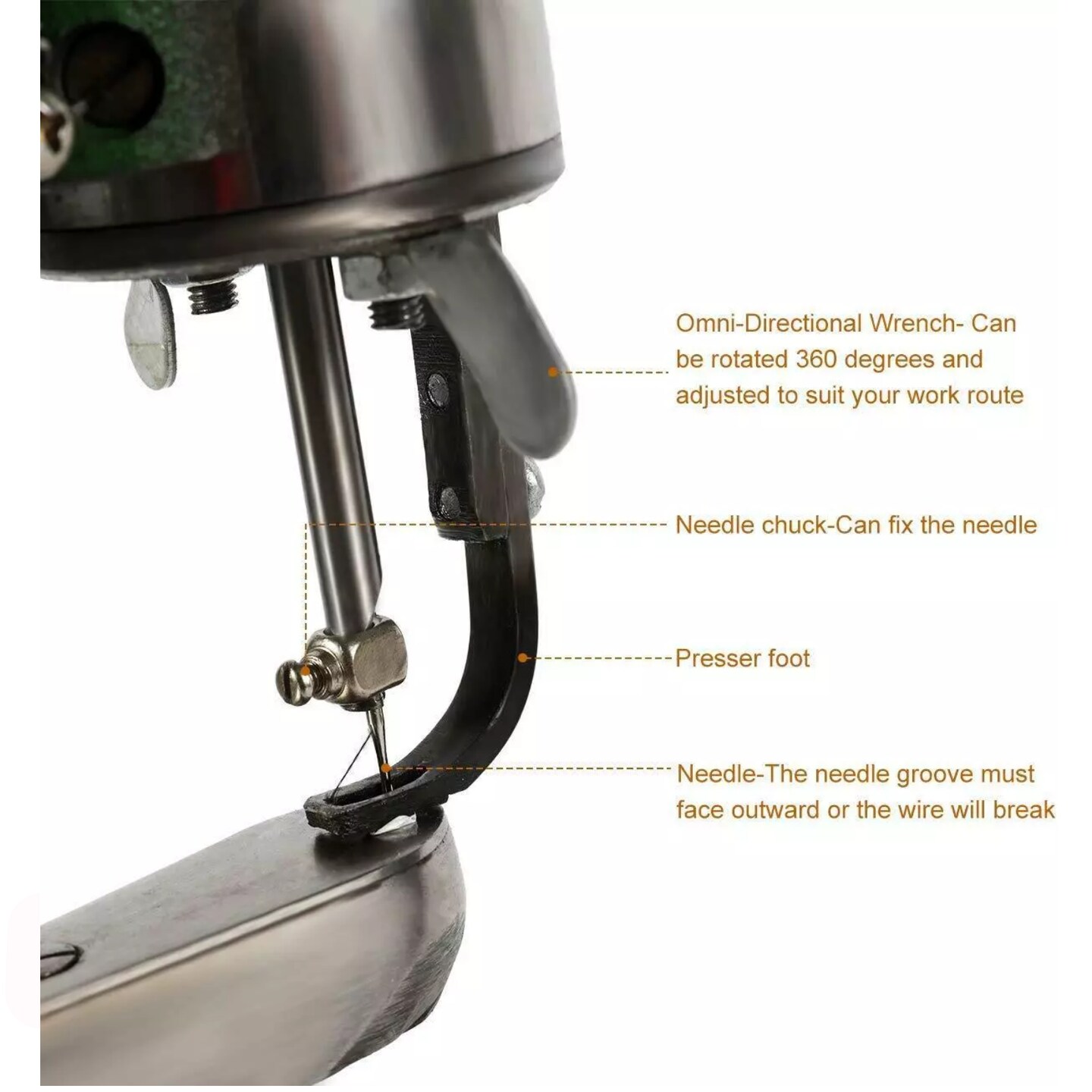 Kitcheniva Shoe Repair Sewing Machine Hand Cobbler Dual Leather Cloth Cotton Nylon Thread Crafts