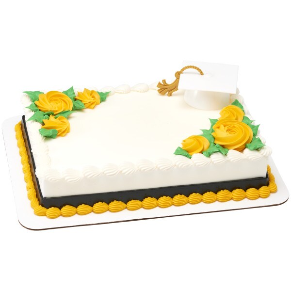 White Grad Cap With Tassel Layon