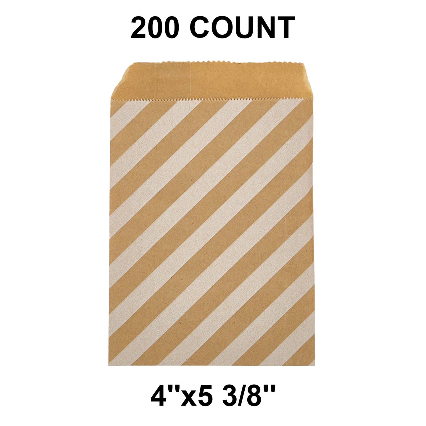 Essential White Paper Merchandise Bags 4&#x22; x 5 3/8&#x22;