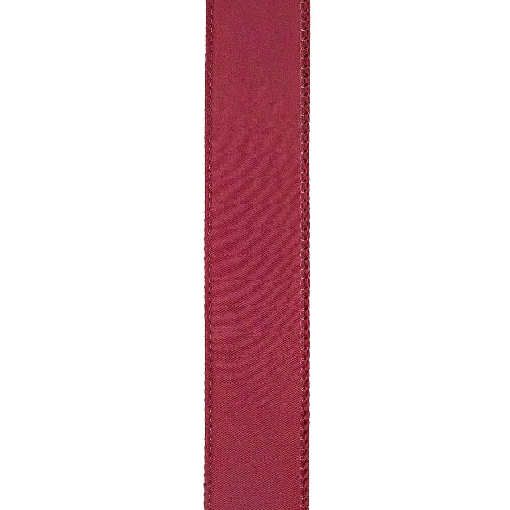 Outdoor Ribbon --- 1-1/2 inch x 10 yards - Value Velvet Wired Edge Ribbon -- Burgundy Color