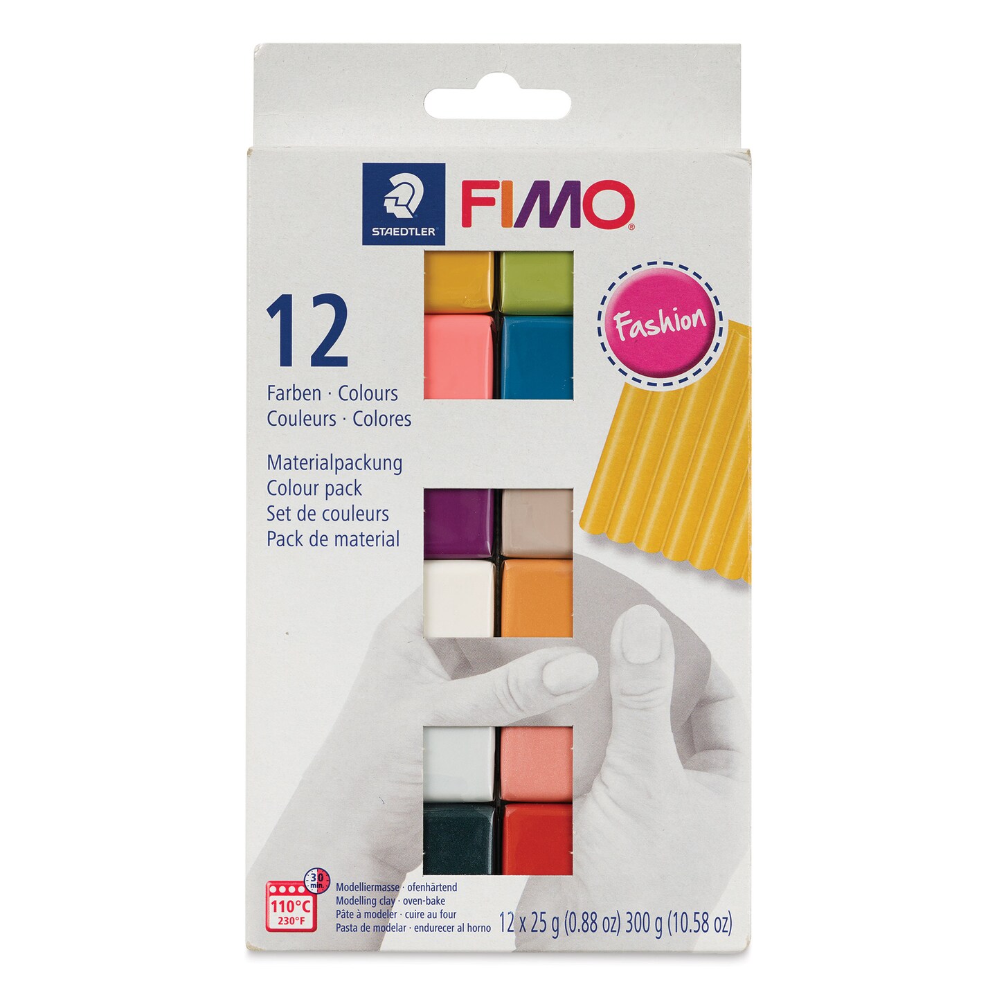 Staedtler Fimo Soft Polymer Clay - Fashion Colors, Set of 12