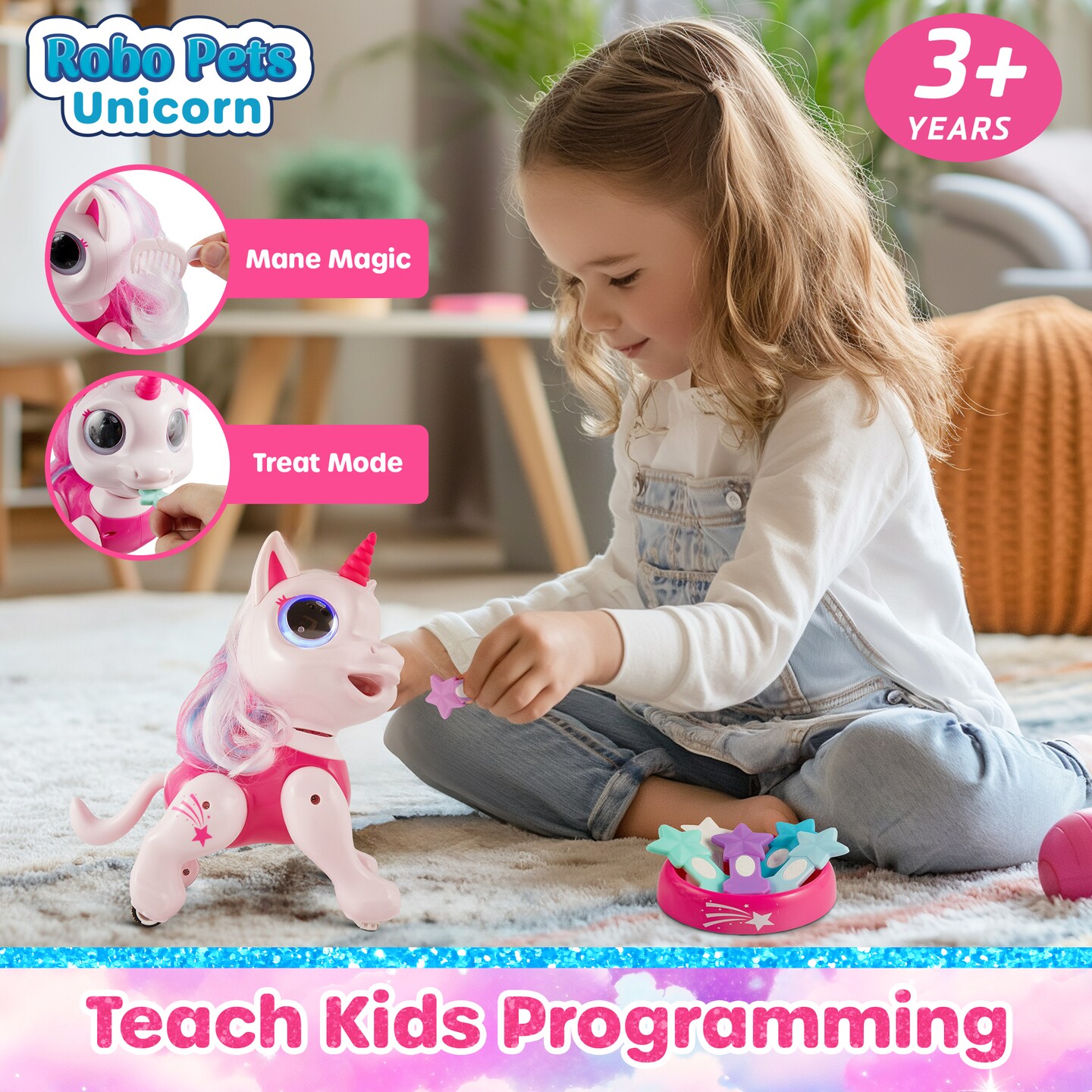 Power Your Fun RC Unicorn Robo Pets - Pink