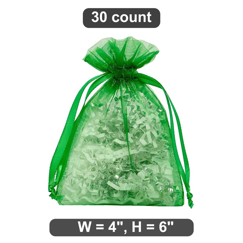 4&#x201D; x 6&#x201D; Organza Bags A Touch of Class for Packaging
