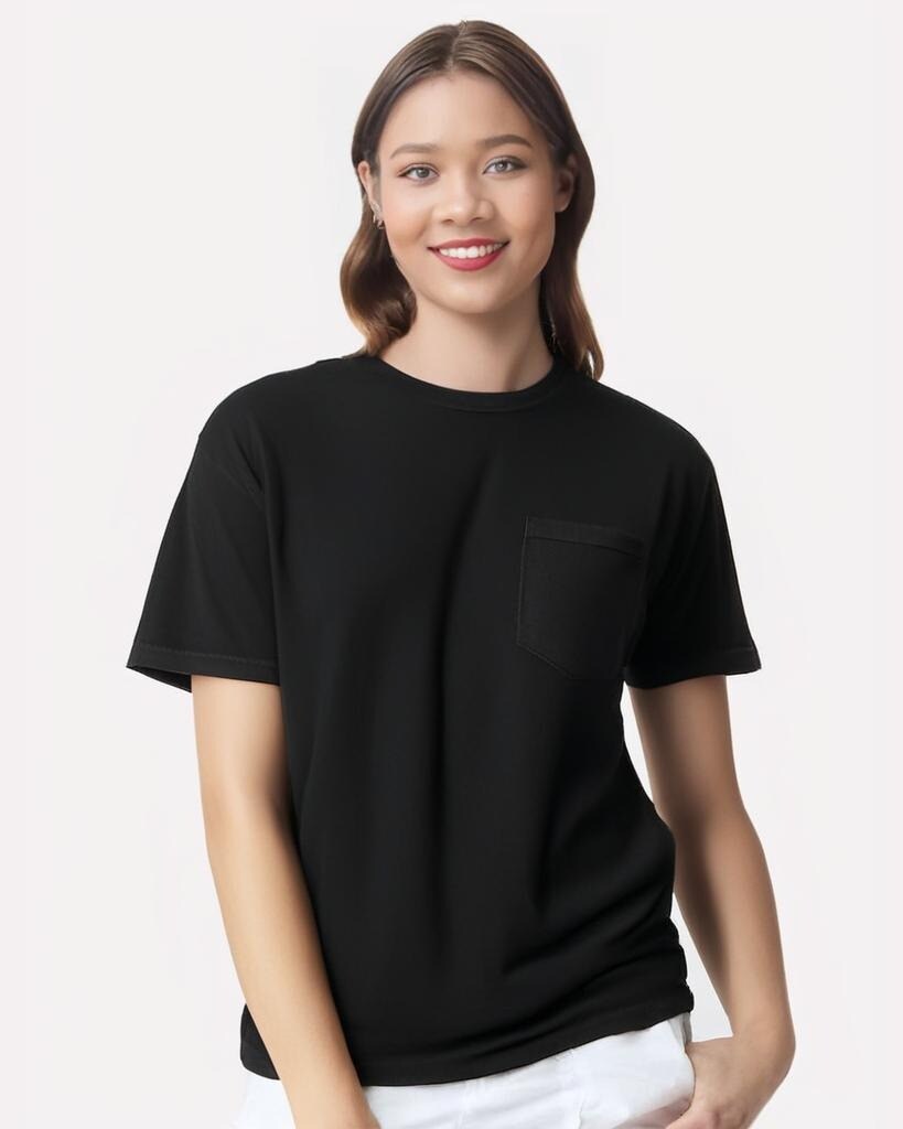 Comfort Colors® Garment-Dyed Heavyweight Crewneck Short Sleeve Pocket T-Shirt