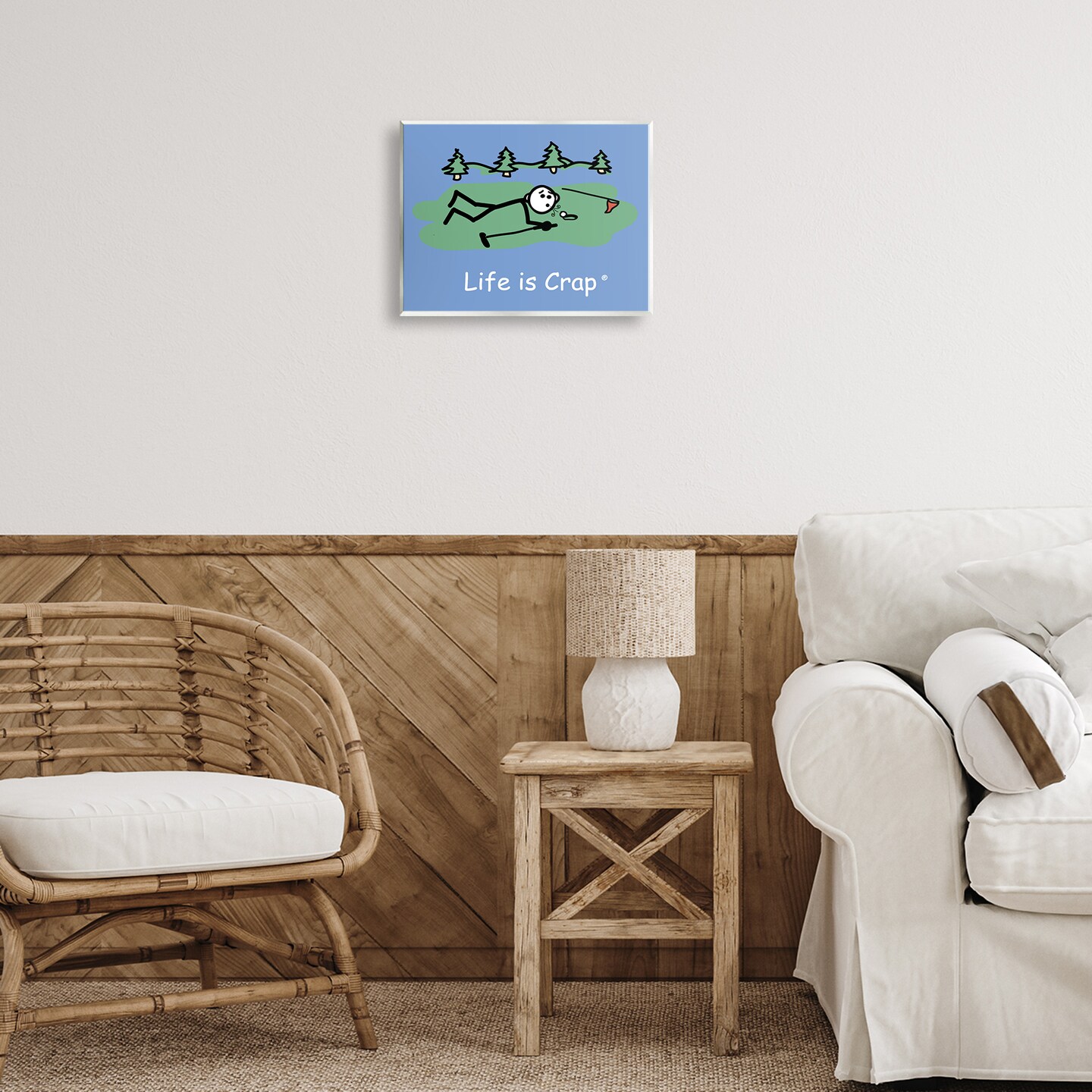 Stupell Industries Funny Golf Blow Wall Plaque Art Design by LIC