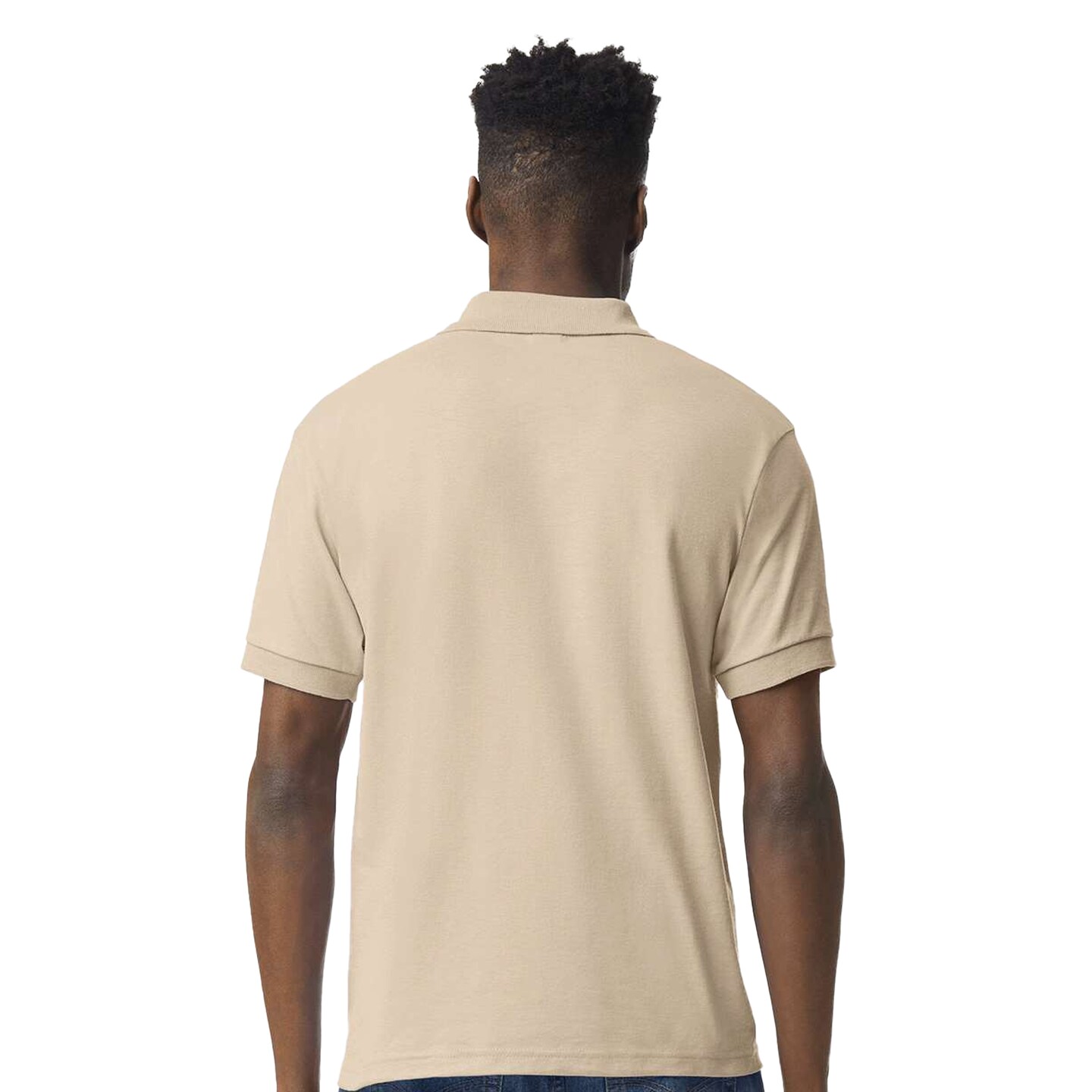 Gildan Jersey Short Sleeve Polo T-Shirt for Men Mix Colour Adult Dryblend Tee