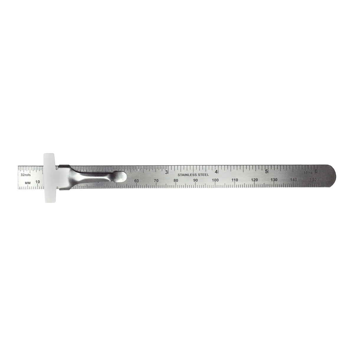 Excel Blades 6-Inch Stainless Steel Ruler – Precision Measuring Tool with Pocket Clip