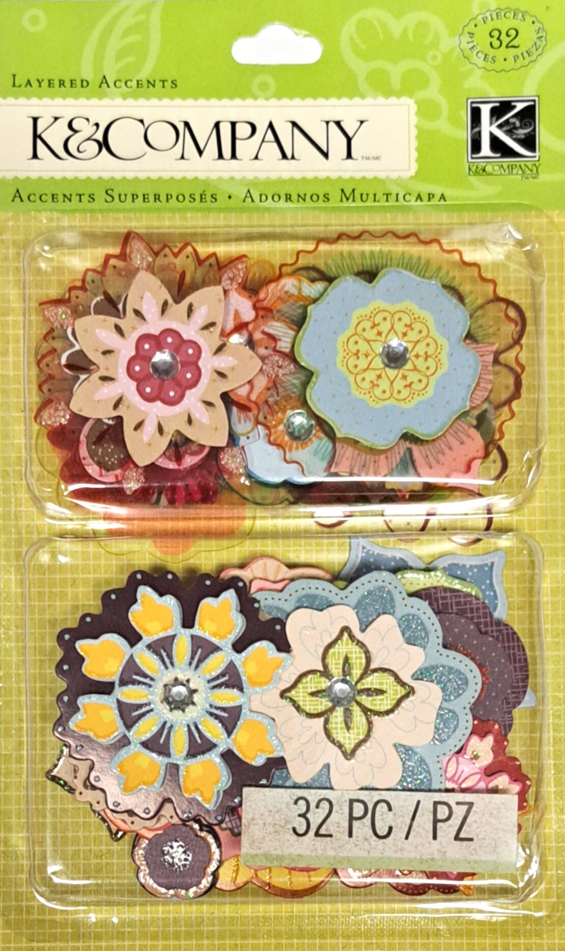 K &#x26; Company Handmade Mixed Petal Layered Accents