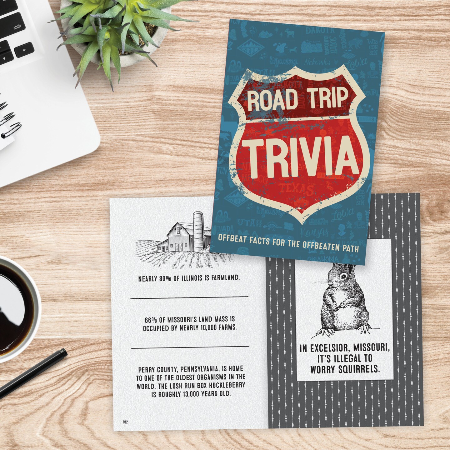 Road Trip Trivia: Offbeat Facts Off the Beaten Path Softcover Book