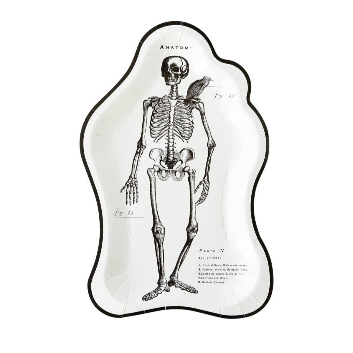 ELEGANT SKELETON SHAPED PLATE