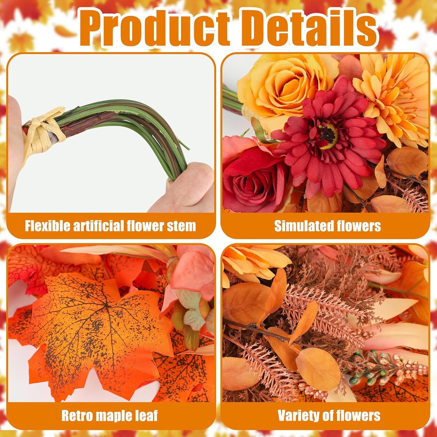 Artificial Fall Flowers Bouquets