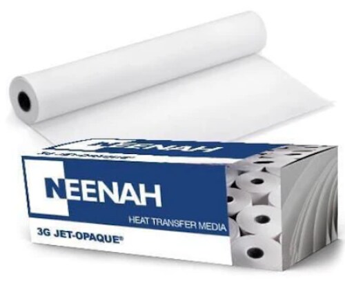 Neenah 3G Jet Opaque - Inkjet Heat Transfer Paper Roll 13&#x22;x100&#x27; &#x200E;9838P0