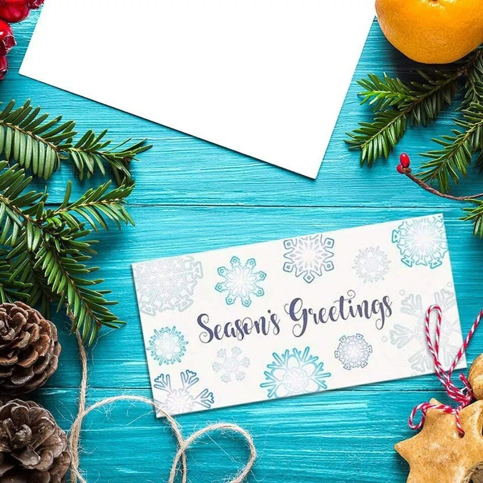 36x Christmas Cards with Envelopes Money Gift Card Holder Blank Greeting Card