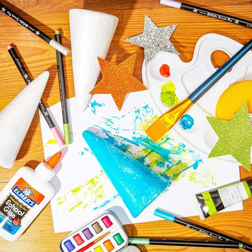 12 Pack Foam Cones for Crafts, Trees, Holiday Decorations (White, 2.7 x 5.5 In)