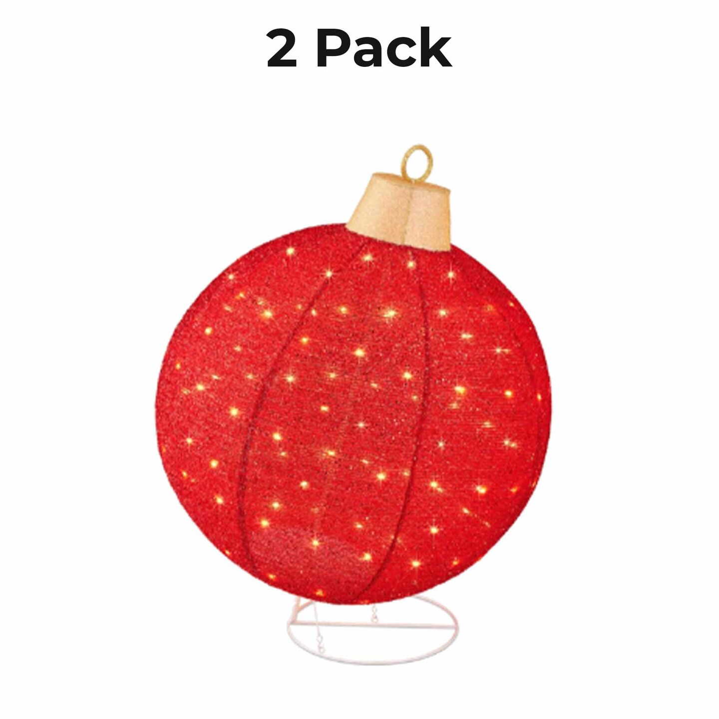 Foldable Xmas Ball with 100 LED Lights 1.97 FT For Halloween