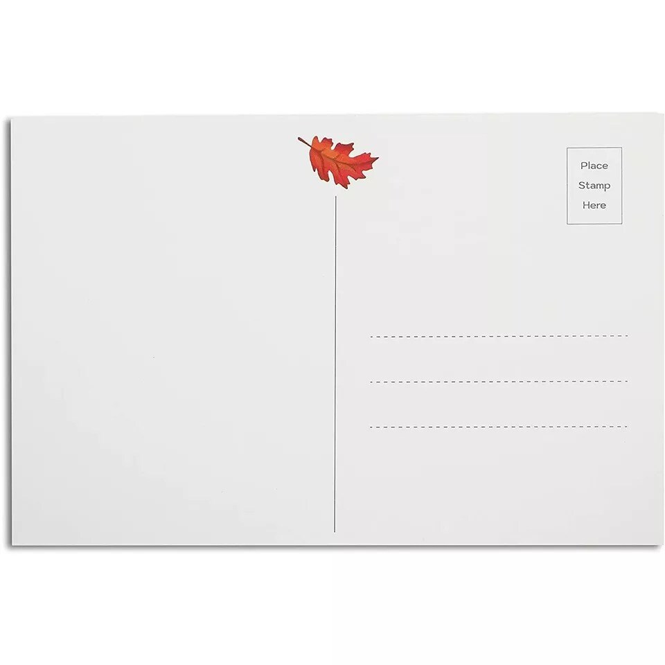 Thanksgiving Postcards - 96 Pack Fall & Autumn Holiday Wagon Postcard Bulk Set