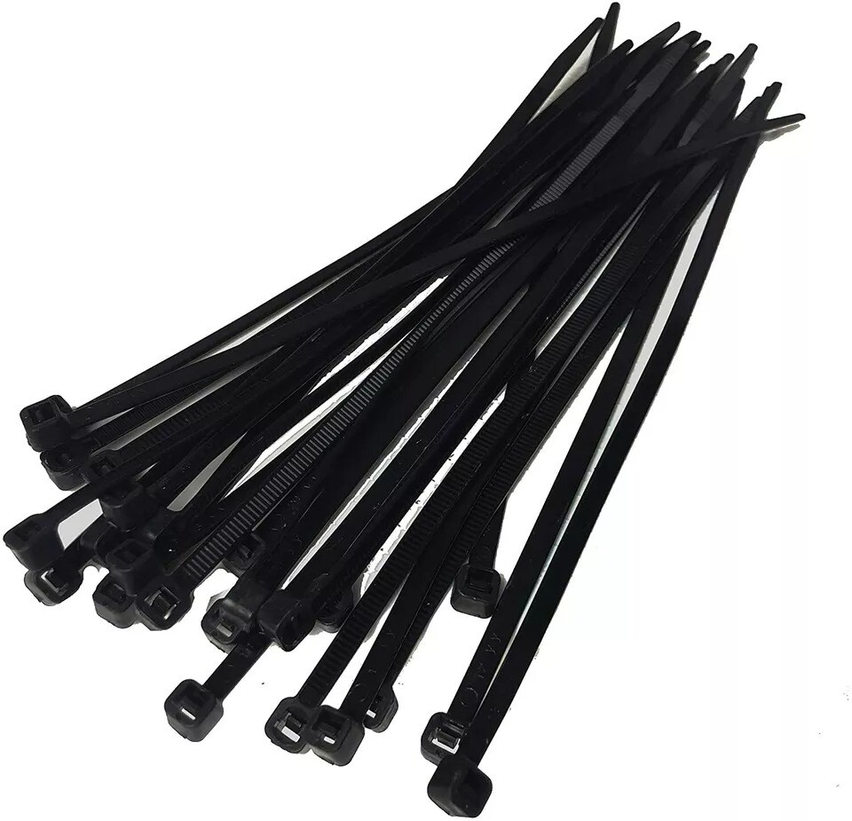 100 Cable Zip Ties 12 Inch Long Cable Ties Super Strong Nylon Cord Wrap Black