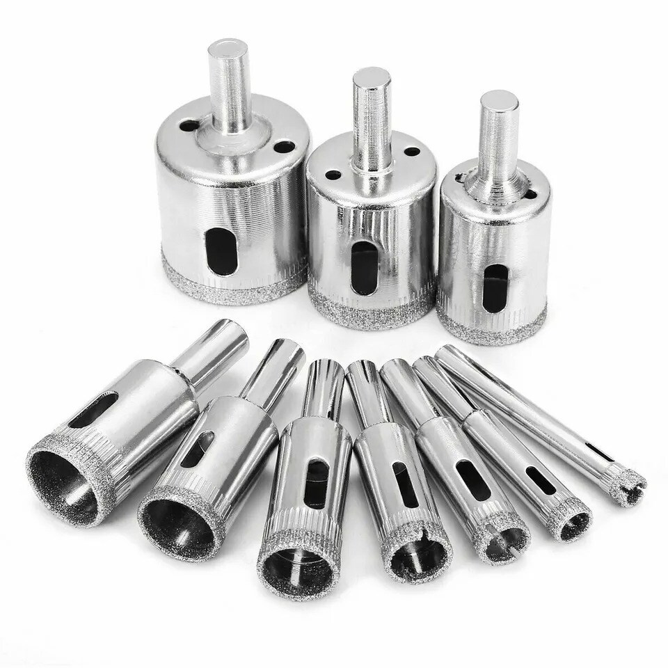 Diamond Drill Bits for Glass Ceramic Tile Porcelain Hole Maker Saw Cutting Set