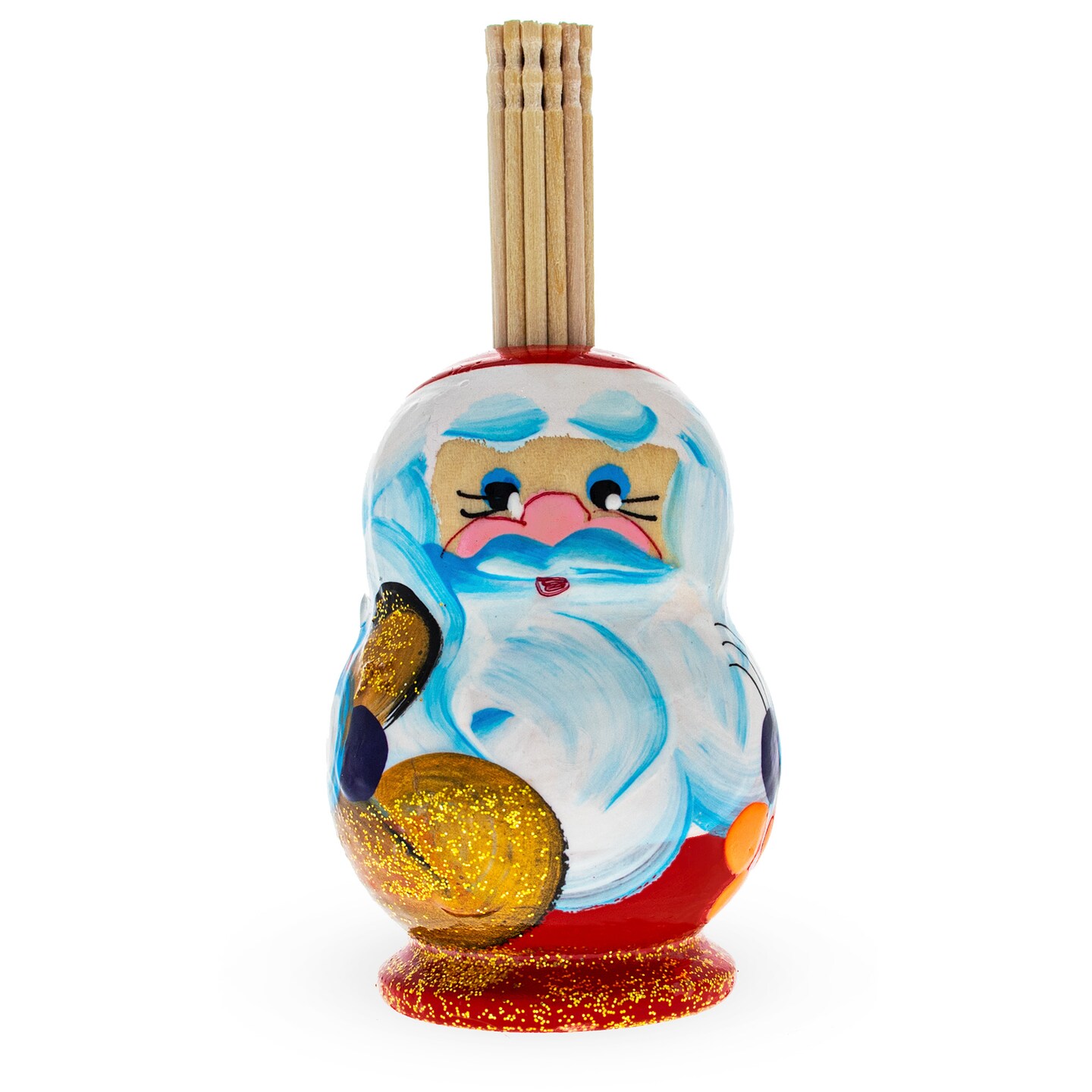 Santa Wooden Toothpick Holder