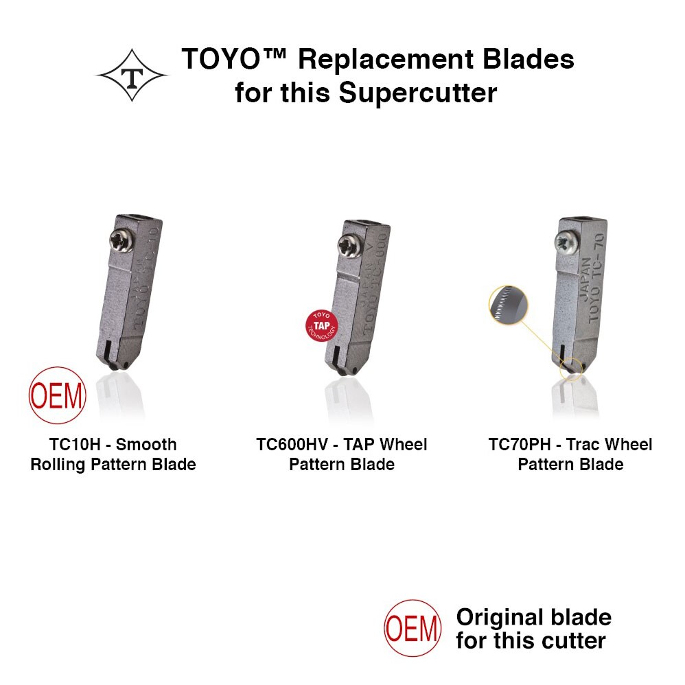 [TC-10B] TOYO&#x2122; Original Brass Handled Supercutter&#xAE; - PATTERN BLADE