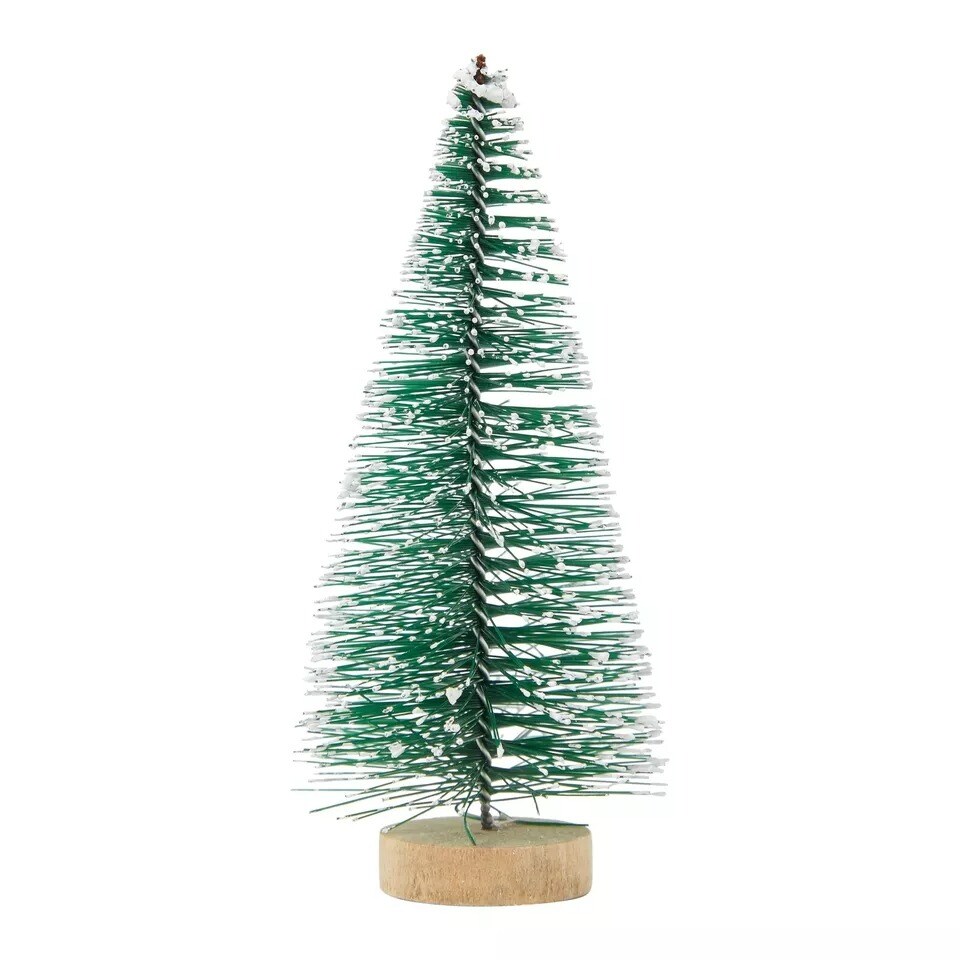12 Pcs Mini Christmas Tree for Table Top Tiny Holiday Party Decoration 4.25x2x2"