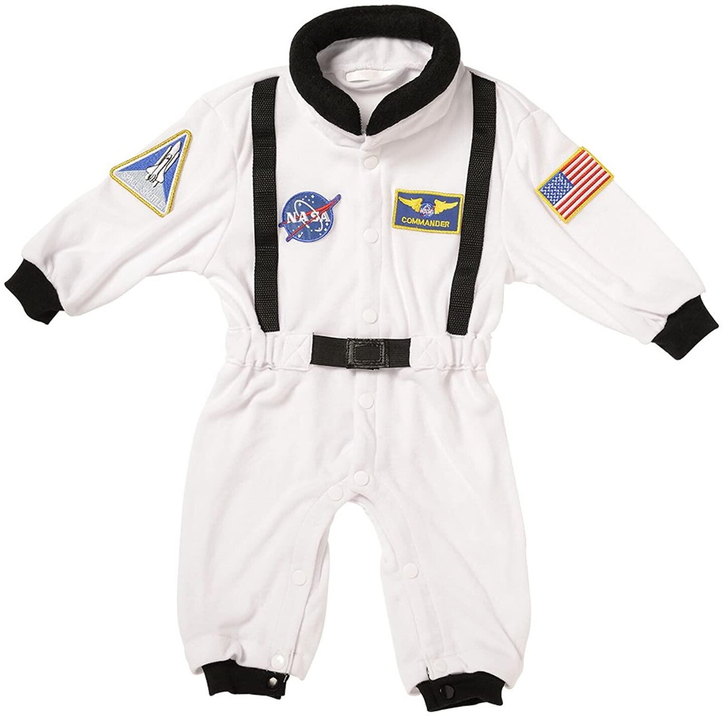 White Jr. Astronaut Suit romper infant baby boys halloween costume 6 - 12M