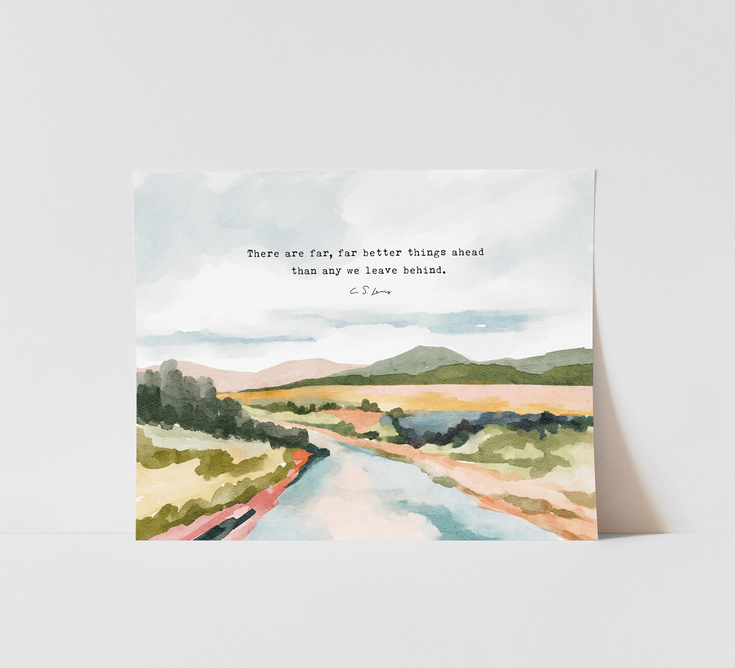 Christian Wall Art C S LEWIS There are far far better things ahead ...