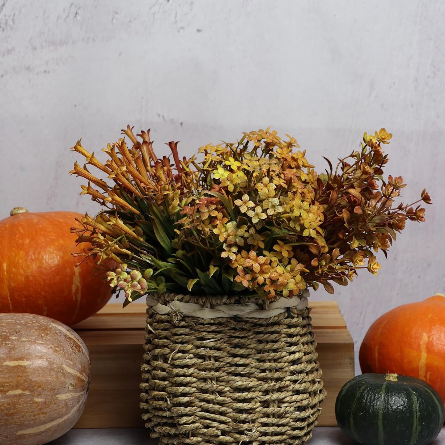 6 Bundles Artificial Fall Flowers Fall Mums