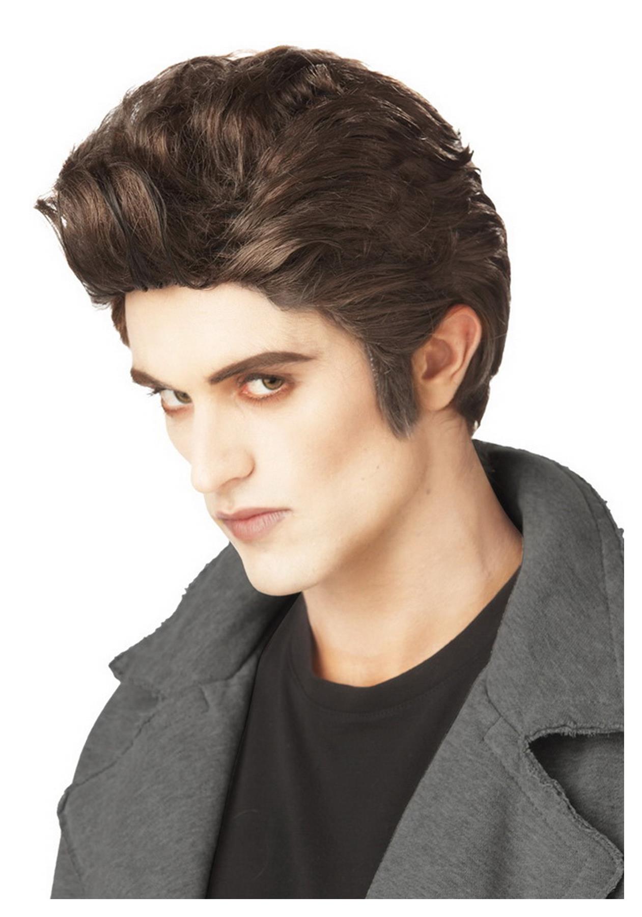 California Costumes Twilight Men&#x27;s Love At First Bite Edward Wig, Brown, One Size