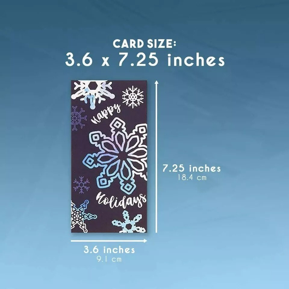 36x Christmas Cards with Envelopes Money Gift Card Holder Blank Greeting Card
