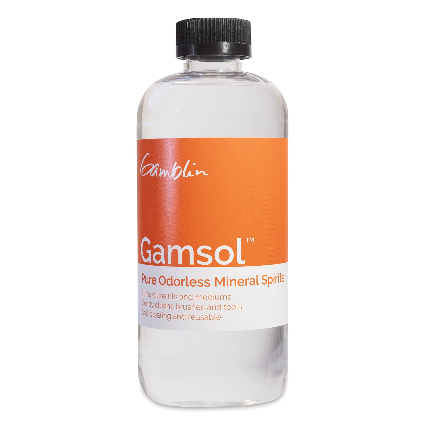 Gamblin Gamsol Odorless Mineral Spirits - 16.9 oz bottle