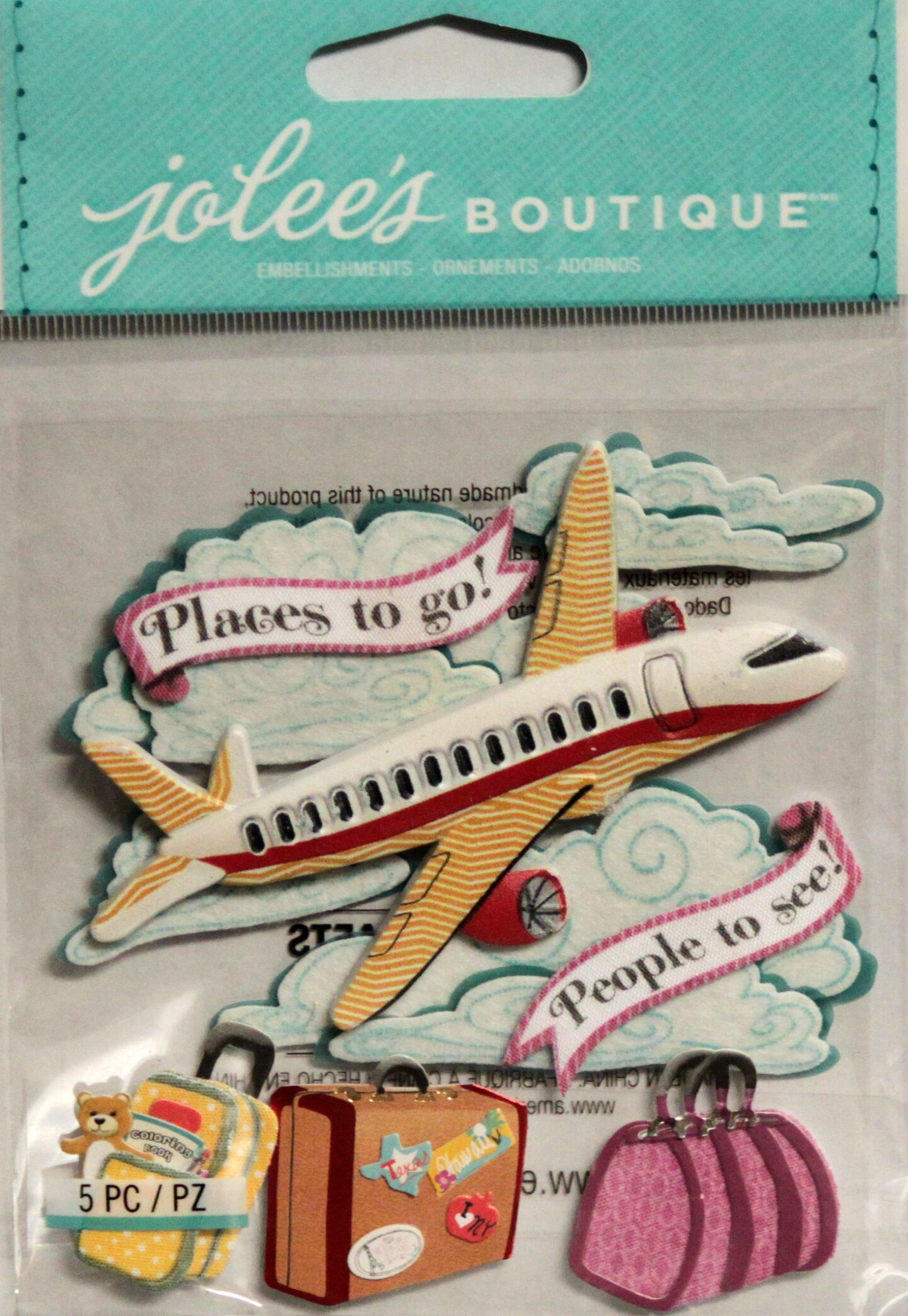 Jolee&#x27;s Boutique Airplane Dimensional Stickers