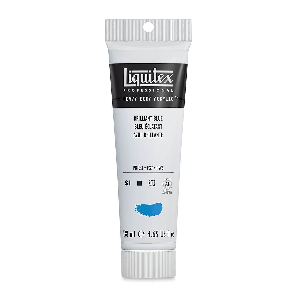 Liquitex Heavy Body Artist Acrylics - Brilliant Blue, 4.65 oz tube