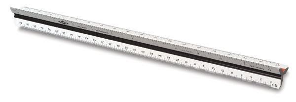 Alvin Professional Triangular Scale - , 12", White, Engineering