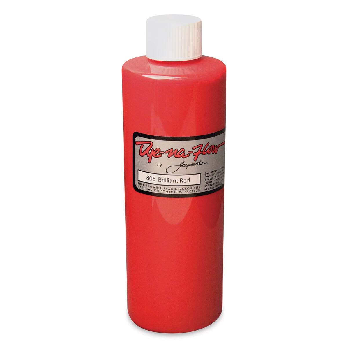 Jacquard Dye-Na-Flow Fabric Color - Brilliant Red, 8 oz bottle