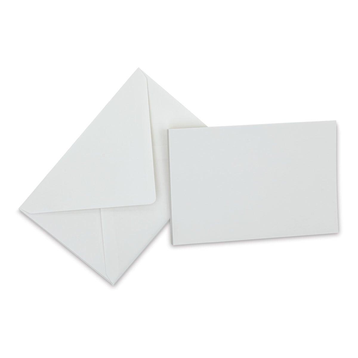 Original Crown Mill Large Flat Cards and Envelopes - White, Pkg of 25