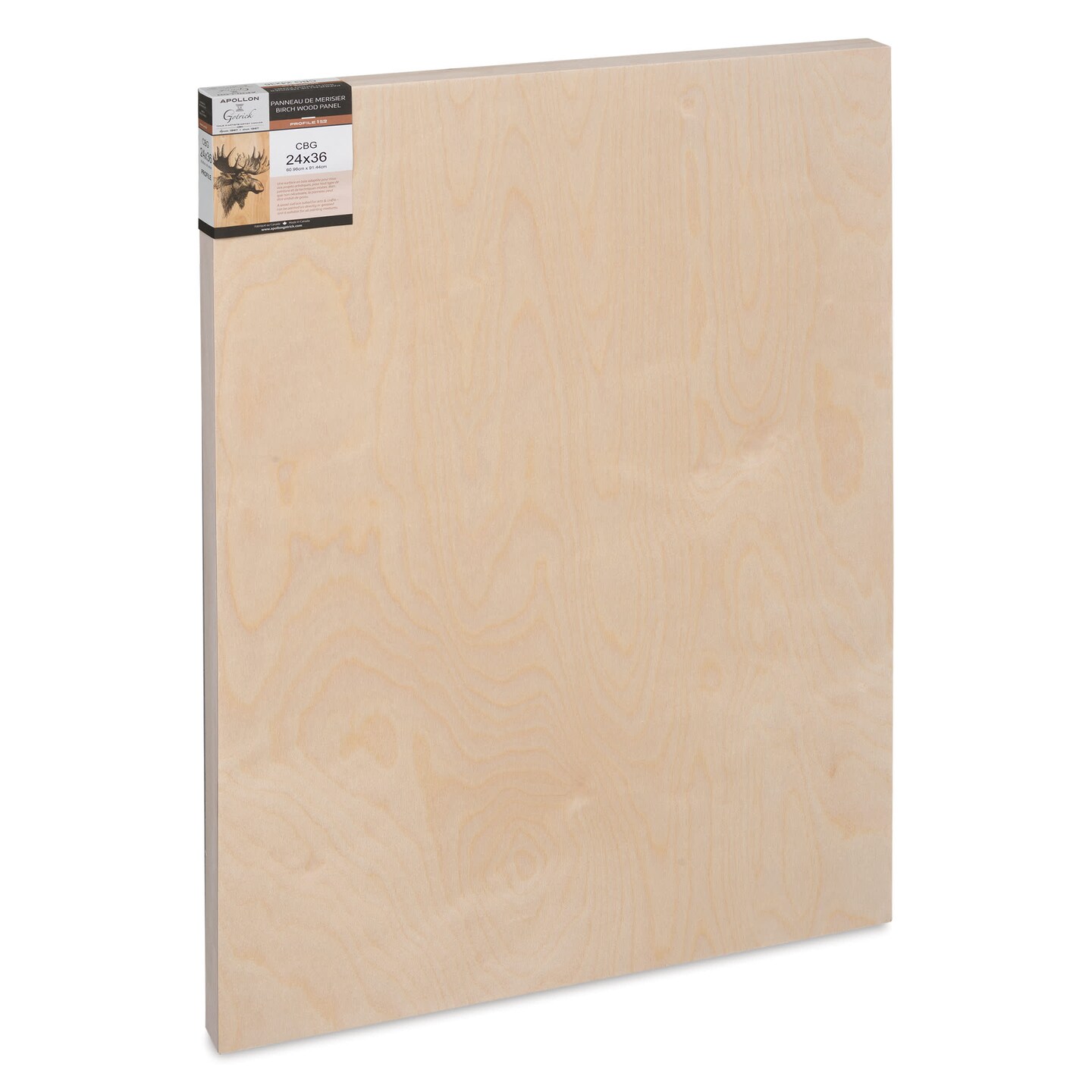 Apollon Gotrick Cradled Wood Panel - 24" x 36", 1-5/8" Profile